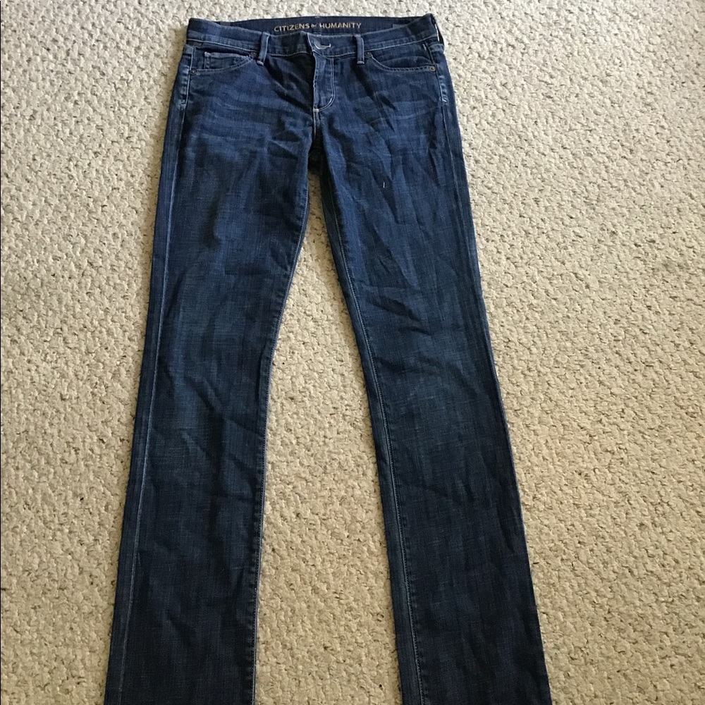 CITIZENS OF HUMANITY AVA JEANS 28 LO RISE STRAIGHT
